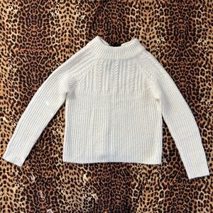 FRNCH Cream Cowl Neck Sweater Size S/M